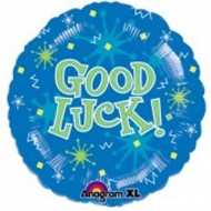 Good Luck Blue Sparks Balloon